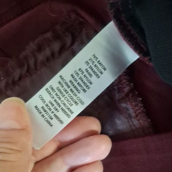 Kim Rogers Women's Burgundy Pants size 18W - Picture 4 of 6